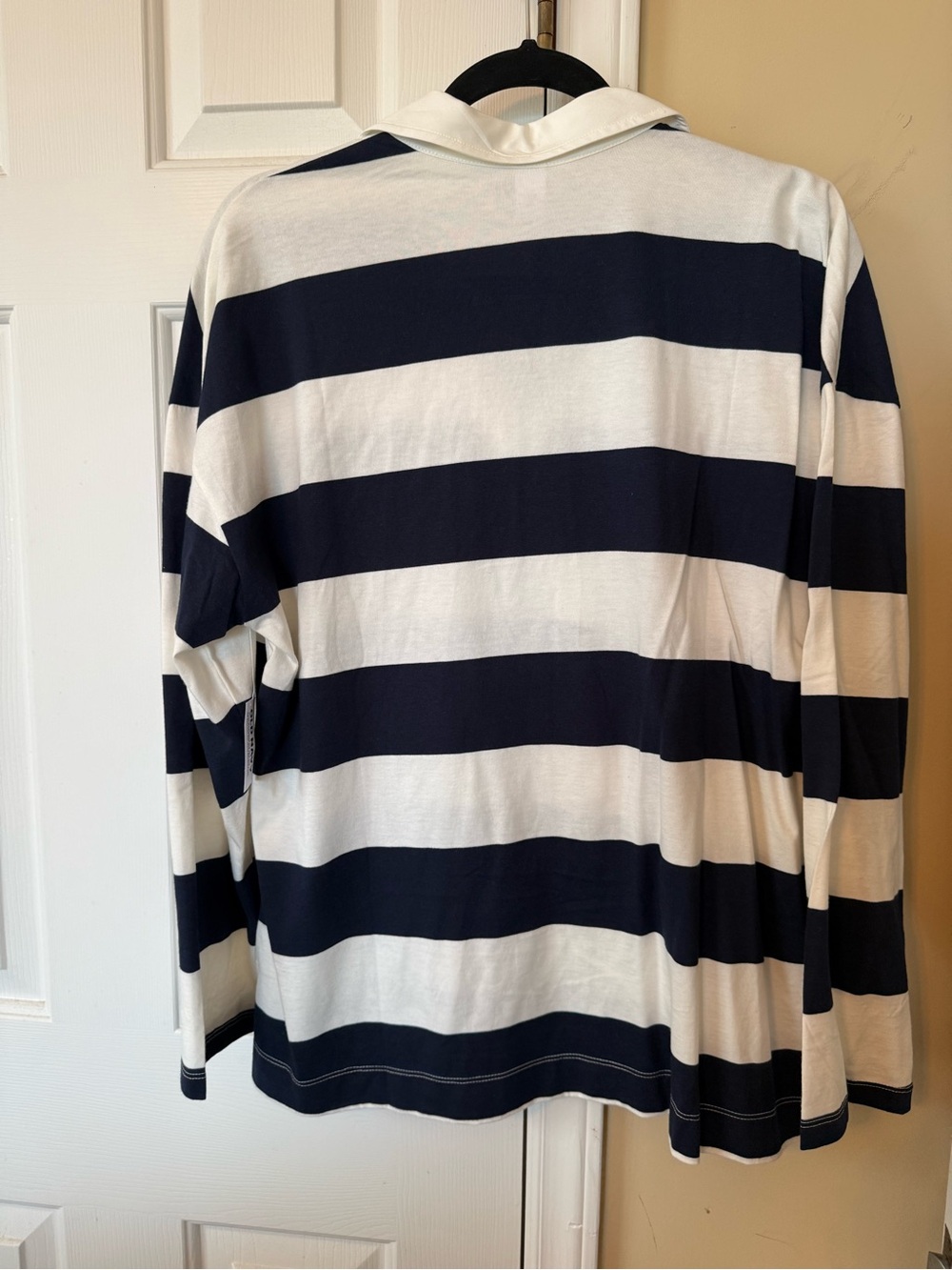 Old Navy Navy and White Striped Polo Top - Picture 4 of 4